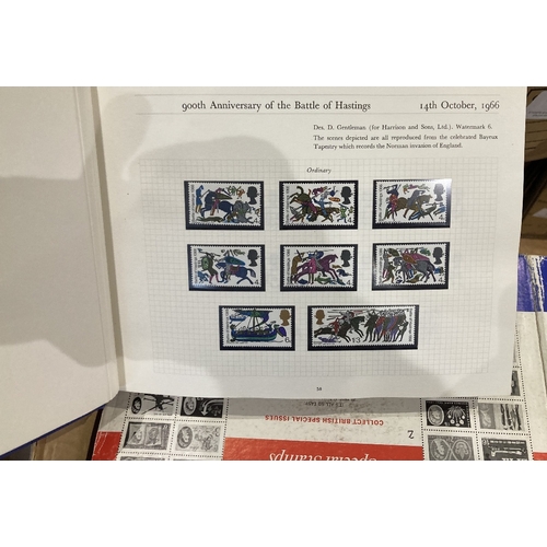 133 - STAMPS GREAT BRITAIN : Six Stanley Gibbons albums mint and used many cylinder blocks etc and minor f... 