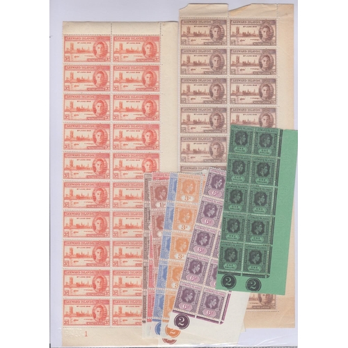 10 - STAMPS : British Commonwealth collection of GVI with many large mint blocks etc (100's)