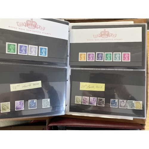 121 - STAMPS GREAT BRITAIN : First Day Covers in two large boxes with some Presentation Packs including Ma... 