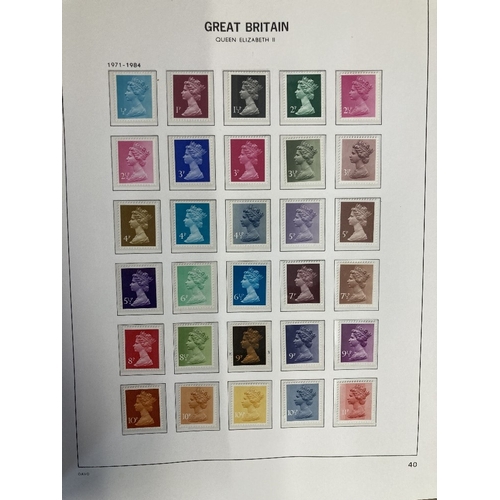 122 - STAMPS : GREAT BRITAIN Box of GB albums some with stamps, plus full stockbook with mint GB decimal s... 