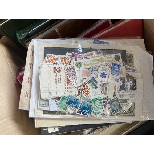 36 - STAMPS : Mixed box of albums and stockbooks, Iceland, Ireland, Isreal etc