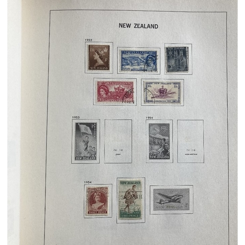 37 - STAMPS : Mixed box of various albums, Netherlands, New Zealand, Switzerland, Spain etc, early to mod... 