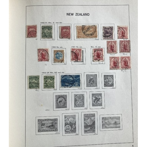 37 - STAMPS : Mixed box of various albums, Netherlands, New Zealand, Switzerland, Spain etc, early to mod... 