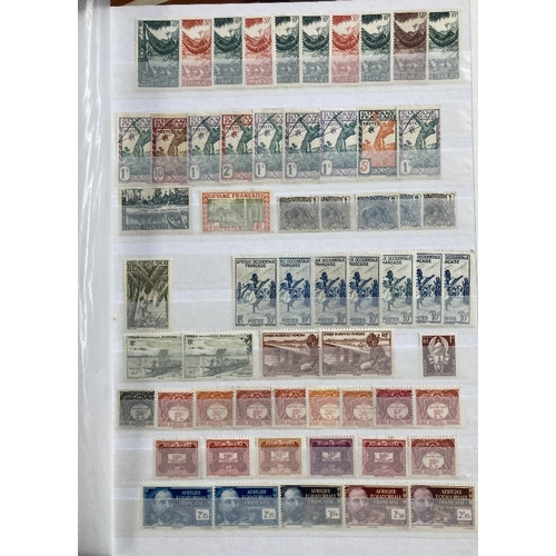 56 - STAMPS CHARITY : Six stockbooks/albums of mint and used with strength in Commonwealth, lots of bette... 