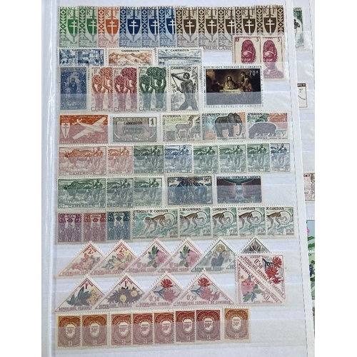 56 - STAMPS CHARITY : Six stockbooks/albums of mint and used with strength in Commonwealth, lots of bette... 