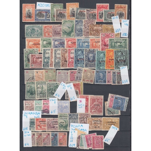 529 - STAMPS POTUGAL : A mint and used selection on nine double-sided stock pages with many useful and bet... 