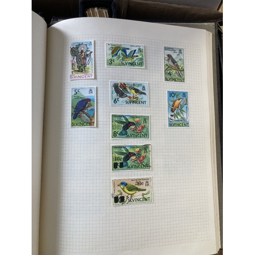 20 - STAMPS : Mixed box of eleven albums, worth viewing as better stamps spotted, better than average sma... 