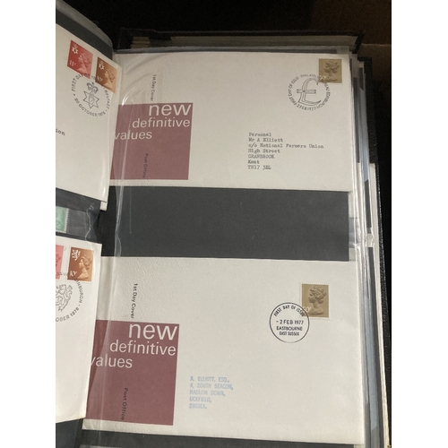 252 - STAMPS FIRST DAY COVERS Box of eight albums of FDC's and event covers (100's)