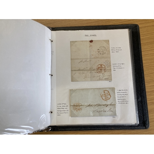 146 - STAMPS GREAT BRITAIN Album of postal history from 1770's through to early QEII, some great postal ma... 