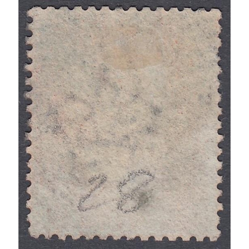 305 - STAMPS GREAT BRITAIN 1855 1d Deep Brick Red large crown perf 14 fine used plate 28 (JL) SG 30 C8(2)