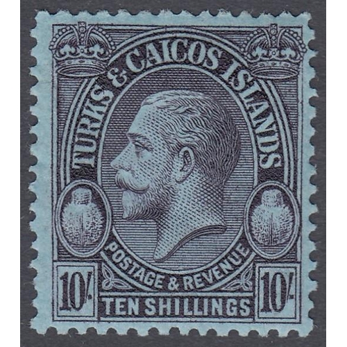 552 - STAMPS TURKS AND CAICOS 1928 mounted mint set to 10/- SG 176-186