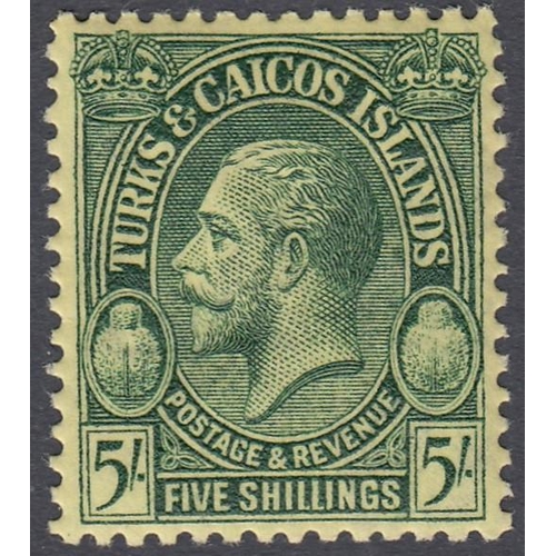 552 - STAMPS TURKS AND CAICOS 1928 mounted mint set to 10/- SG 176-186