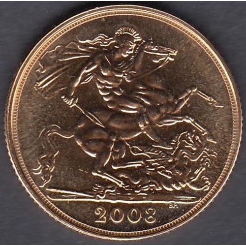 593 - COINS 2008 Full Gold Sovereign uncirculated condition