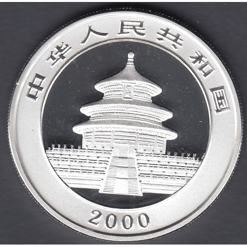 628 - COINS 2000 Solid Silver 10 Y CHINA, 1oz Panda coin with cert