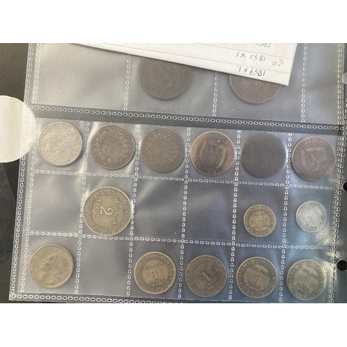 639 - COINS Plastic box of various old UK and Foreign coins mixed condition