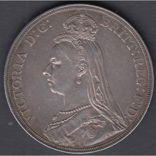 699 - COINS 1887 QV Jubilee Silver Crown VF to EF