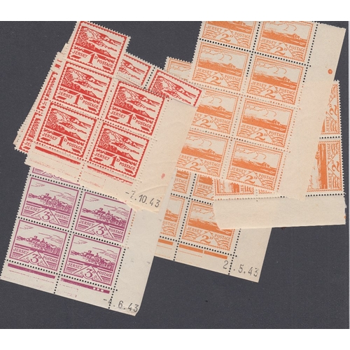 337 - STAMPS Jersey 1943 Pictorial set unmounted mint, 25 sets Cat £750