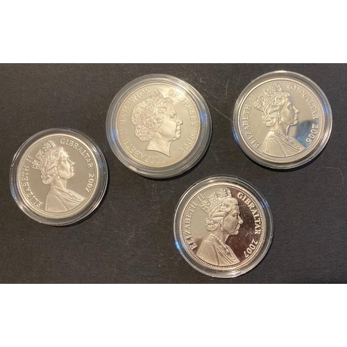 619 - COINS Four Silver Commemorative Crowns, each in Sterling silver and 28.28g each