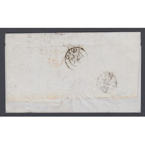 278 - STAMPS POSTAL HISTORY : 1870 Late Fee L1 cover from London to France with additionally L1 boxed hand... 