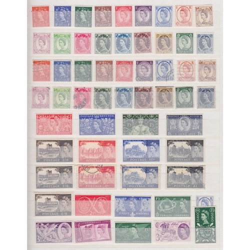 224 - STAMPS GREAT BRITAIN Mint and used collection in stockbook 1860's to 1980's, 1870 1/2d plate 6 mint,... 