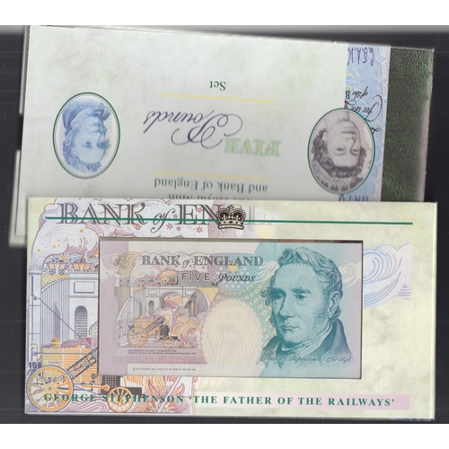 774 - COINS 1996 £5 note and £5 coin set for Queens 70th Birthday, bank note serial number HM70 004830