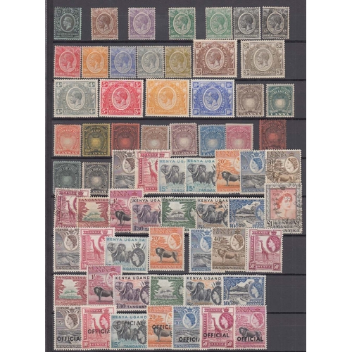 8 - STAMPS BRITISH COMMONWEALTH mint and used accumulation in brown stock book, QV to QEII with many par... 