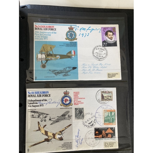 203 - POSTAL HISTORY Three Albums of RAF covers many of them signed with good signatures noted Douglas Bad... 