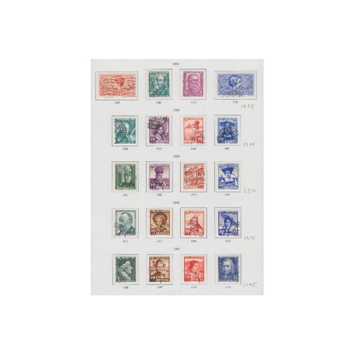 541 - STAMPS SWITZERLAND 1913-46 Pro Juventute Charity stamps used STC £1283