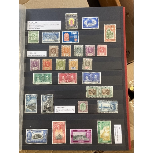 11 - STAMPS BRITISH COMMONWEALTH accumulation in eight stock books, mint and used, QV to early QEII many ... 