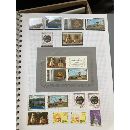 20 - STAMPS BRITISH COMMONWEALTH, box with seven albums etc. Collections include India, Ross Dependency w... 