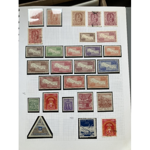 20 - STAMPS BRITISH COMMONWEALTH, box with seven albums etc. Collections include India, Ross Dependency w... 