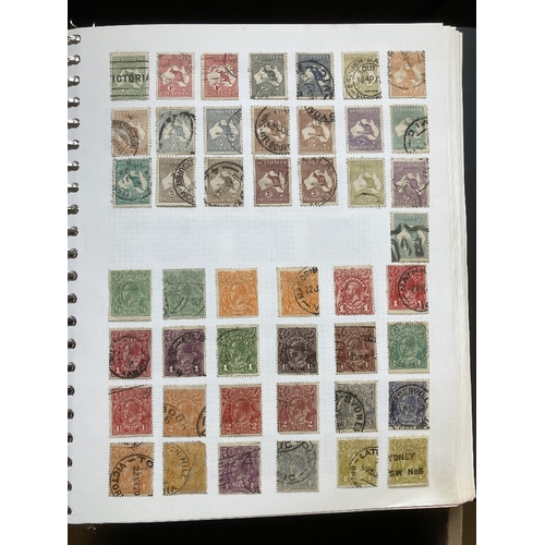 20 - STAMPS BRITISH COMMONWEALTH, box with seven albums etc. Collections include India, Ross Dependency w... 