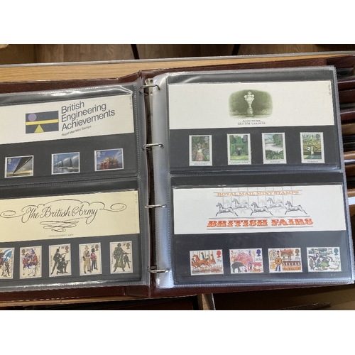 232 - STAMPS GREAT BRITAIN Ten albums of Presentation packs 1965 to 2013 Face approx £1300