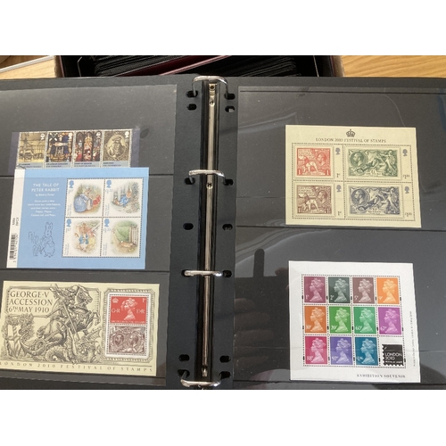 241 - STAMPS GREAT BRITAIN Five albums of QEII decimal sets and minisheets mint (high face value) plus som... 