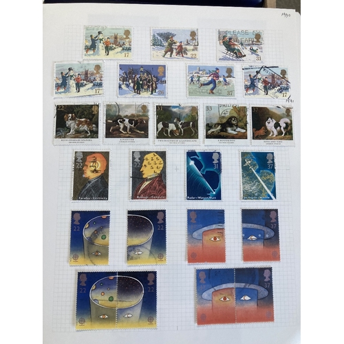 257 - STAMPS GREAT BRITAIN Six albums with mostly fine used commemorative issues with sets up to 2020. Als... 