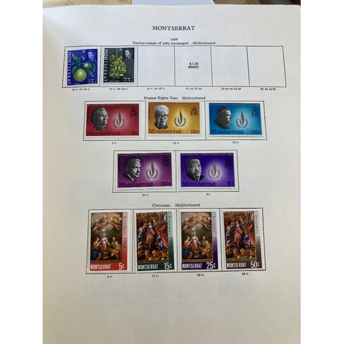 48 - STAMPS BRITISH COMMONWEALTH, six 'New Age' printed albums with a good splattering of mint stamps, in... 