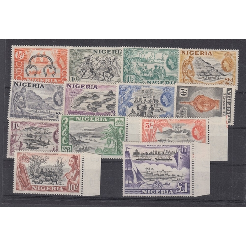 508 - STAMPS NORTHERN NIGERIA 1953-58 QEII definitive set of 13 mounted mint SG 69-80