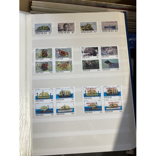 61 - STAMPS WORLD, a good rummage box with some useful covers, miniature sheets, a collection of GB local... 