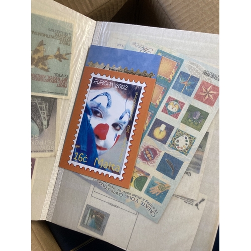 61 - STAMPS WORLD, a good rummage box with some useful covers, miniature sheets, a collection of GB local... 