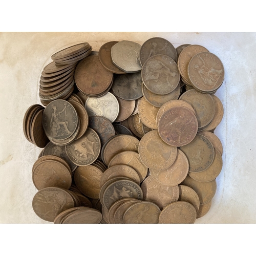 636 - COINS Mixed box of old UK coins and some foreign , lots of it but quality not the best !