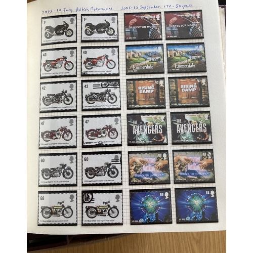 245 - STAMPS GREAT BRITAIN 1998 to 2012 mint and used collection in three albums, high face value