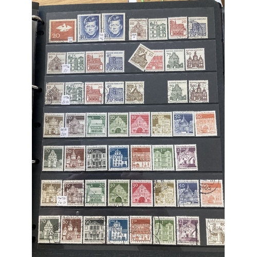 38 - STAMPS Mixed box with World stockbooks, mint Commonwealth in stockbook, Germany on stock pages , cov... 