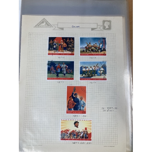 415 - STAMPS CHINA Binder with a useful range of mint & used issues with some better 1960s values used, a ... 