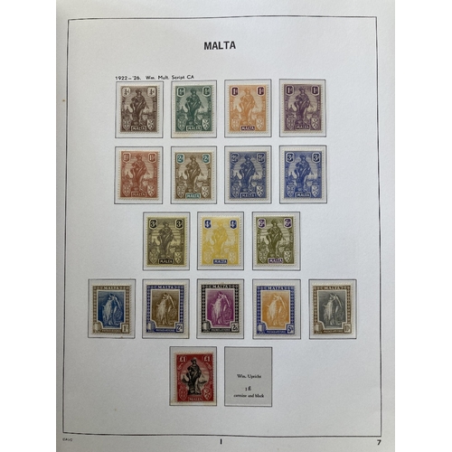 487 - STAMPOS MALTA Mint collection in four DAVO albums, QV to 2014, good lot including high values to 10/... 