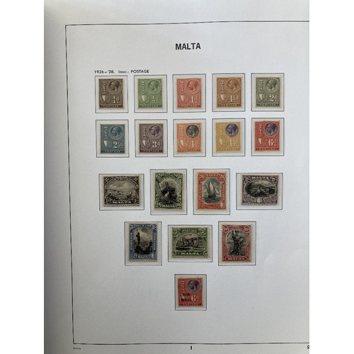 487 - STAMPOS MALTA Mint collection in four DAVO albums, QV to 2014, good lot including high values to 10/... 