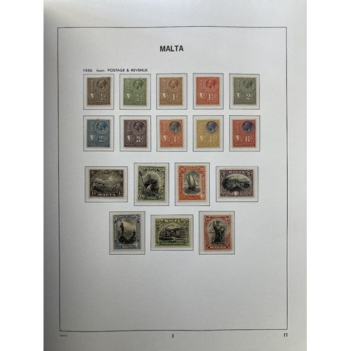 487 - STAMPOS MALTA Mint collection in four DAVO albums, QV to 2014, good lot including high values to 10/... 