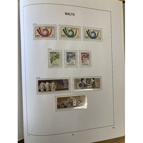 487 - STAMPOS MALTA Mint collection in four DAVO albums, QV to 2014, good lot including high values to 10/... 