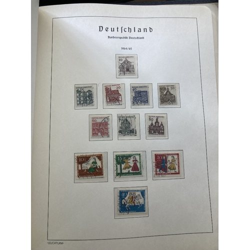 84 - STAMPS Four albums, Netherlands, West Germany used Posthorn's noted and Berlin plus World