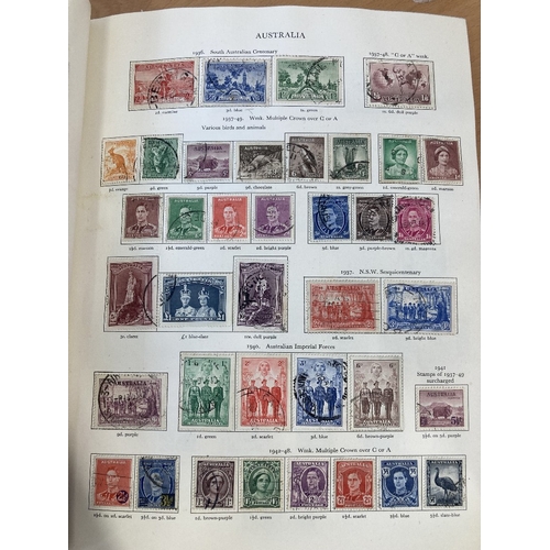 93 - STAMPS GVI Red Crown album mint and used, approx half full and in great condition