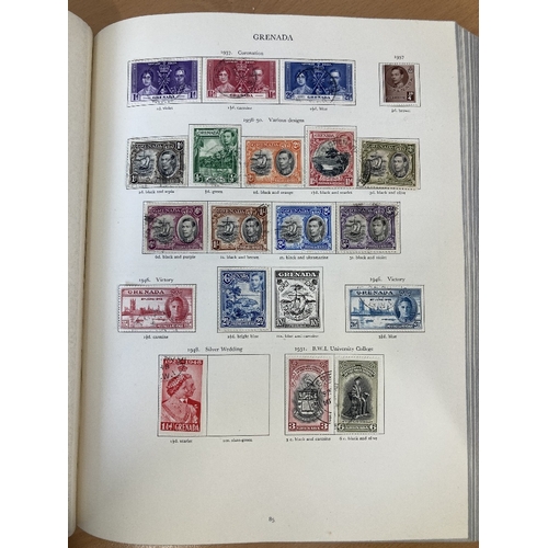 93 - STAMPS GVI Red Crown album mint and used, approx half full and in great condition